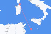 Flüge von der Stadt Lampedusa in die Stadt Olbia