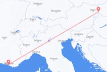 スロバキアのから ブラチスラヴァ、フランスのへ マルセイユフライト