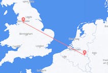 Flüge von Manchester, England nach Maastricht, die Niederlande