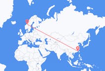 Flyreiser fra Xiamen, til Trondheim