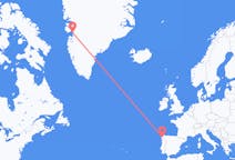 Flyg från Ilulissat till Santiago de Compostela
