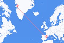出发地 西班牙巴倫西亞目的地 格陵兰伊卢利萨特的航班