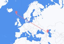Flyg från Machatjkala, Ryssland till Sørvágur, Färöarna