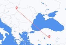Vluchten van Debrecen, Hongarije naar Kayseri, Turkije