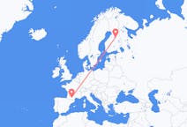 Flyrejser fra Toulouse til Kajaani