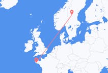 Flights from Quimper, France to Sveg, Sweden