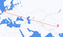 Flyreiser fra Mianyang, Kina til Münster, Tyskland