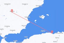Flyg från Béjaïa, Algeriet till Madrid, Spanien