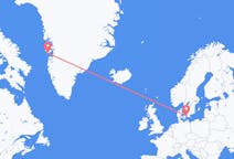 出发地 丹麦哥本哈根目的地 格陵兰凱凱塔蘇瓦克的航班
