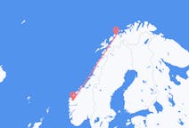 Vols de Sandane, Norvège vers Tromso, Norvège
