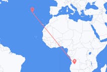 Flyreiser fra Kuito, Angola til Terceira, Portugal