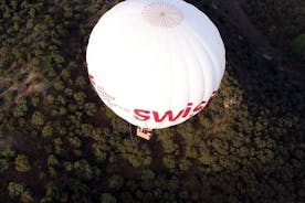 Ballonvaart boven regionaal park Guadarrama in Madrid