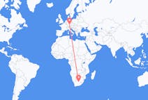 Flyrejser fra Kimberley, Nordkap, Sydafrika til Nürnberg, Tyskland