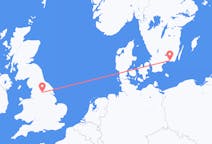 Flyreiser fra Karlskrona, Sverige til Leeds, England
