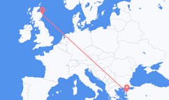 Flyg från Edremit, Turkiet till Aberdeen, Skottland