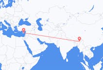 印度出发地 乔哈特飞往印度目的地 拉纳卡的航班