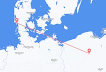 Flights from Esbjerg, Denmark to Bydgoszcz, Poland