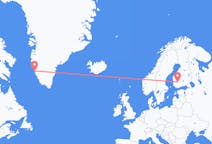 Flights from Tampere, Finland to Nuuk, Greenland