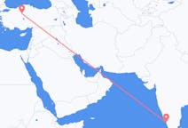 Flyreiser fra Kozhikode, India til Ankara, Tyrkia
