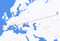 Flyg från Krasnojarsk till Lissabon