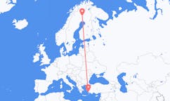 Flyrejser fra Pajala, Sverige til Bodrum, Tyrkiet