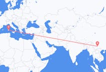 Flyrejser fra Kunming til Cagliari