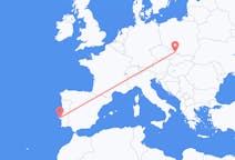 Vluchten van Ostrava, Tsjechië naar Lissabon, Portugal