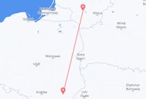 Flyg från Rzeszow, Polen till Kaunas, Litauen