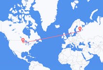Flyrejser fra Minneapolis, USA til Sankt Petersborg, Rusland