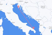 出发地 意大利出发地 布林迪西目的地 克罗地亚普拉的航班