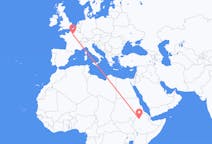 Flyreiser fra Bahir Dar, Etiopia til Paris, Frankrike