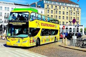 Hamburgo: tour en autobús con paradas libres: dos pisos amarillos