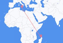 Vluchten van Nosy Be, Madagaskar naar Malta, Malta