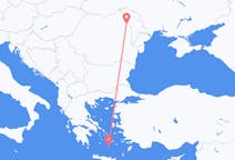 ルーマニアのから ヤシ、ギリシャのへ サントリーニ島フライト