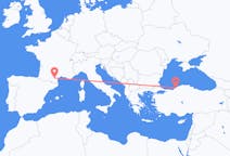 Flyg från Carcassonne, Frankrike till Zonguldak, Turkiet