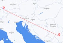 Flights from Niš, Serbia to Thal, Switzerland