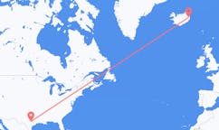 Flights from the city of Austin, the United States to the city of Egilsstaðir, Iceland