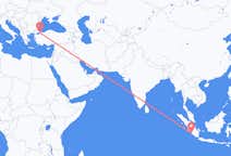 印度尼西亚出发地 明古魯市飞往印度尼西亚目的地 伊斯坦堡的航班