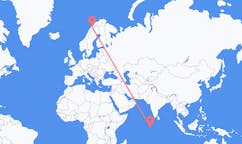 Flights from Gan, Maldives to Narvik, Norway