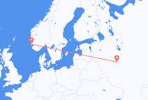 เที่ยวบิน จาก มอสโก, รัสเซีย ไปยัง เฮาเกซุนด์, นอร์เวย์