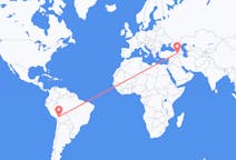 Flyreiser fra La Paz, Bolivia til Iğdır, Tyrkia