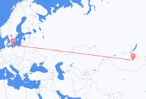 Loty z Ułan Bator, Mongolia z Bornholm, Dania