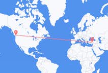 Flyg från Vancouver, Kanada till Nevsehir, Turkiet