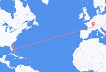 Flights from West Palm Beach, the United States to Lyon, France