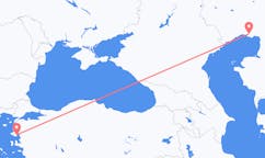 Flyreiser fra Atyrau, Kasakhstan til Mytilene, Hellas