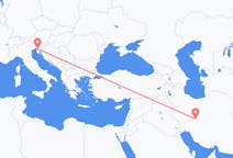 Flyreiser fra Isfahan, til Trieste