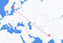 Flyg från Patna, Indien till Åbo, Finland