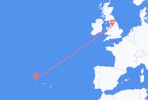 Flights from Corvo Island, Portugal to Manchester, the United Kingdom