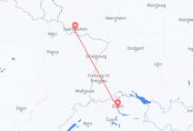 Flyreiser fra Zürich, Sveits til Saarbrücken, Tyskland