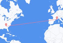Flights from Atlanta, the United States to Toulon, France